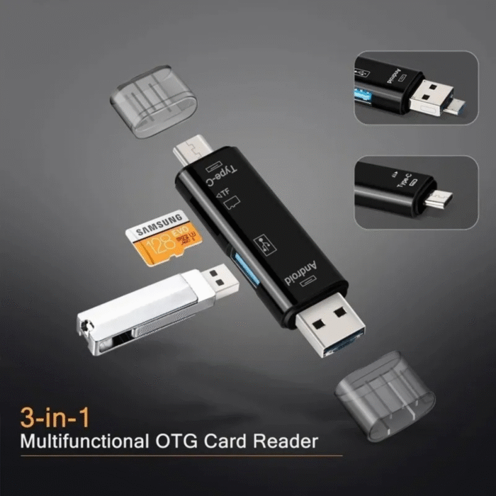 OTG Memory Card Reader – 5-in-1OTG Memory Card Reader – 5-in-1