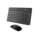 Mini Bluetooth Keyboard & Mouse Combo – Rechargeable for Tablets & Phones